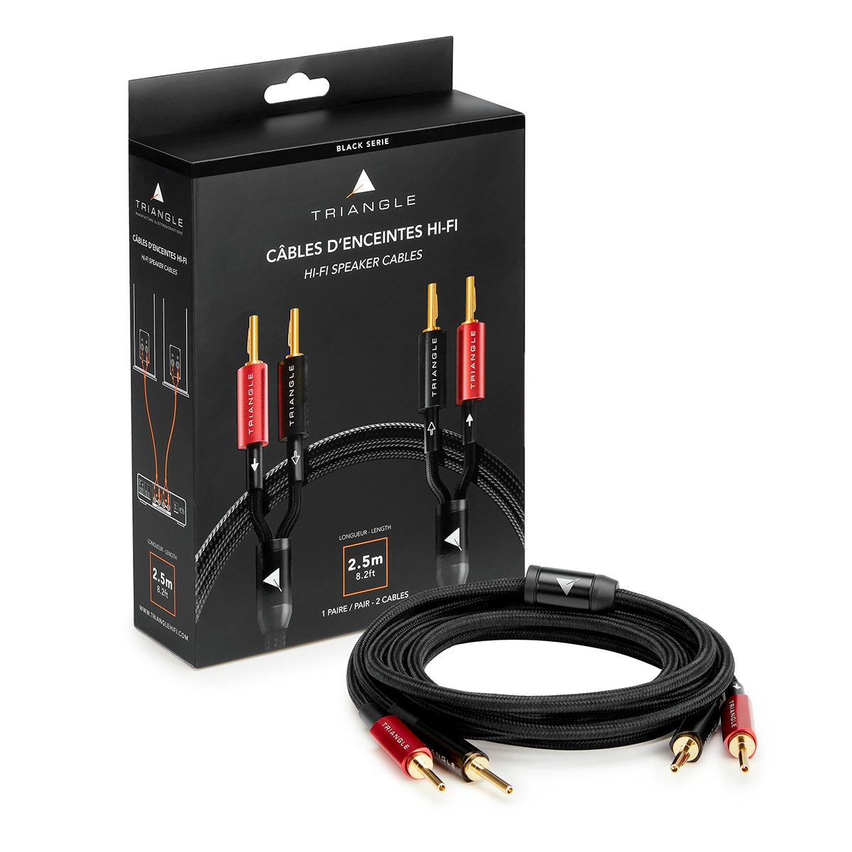 BLACK-Serie: Konfektionierte Lautsprecherkabel – TRIANGLE Hi-Fi