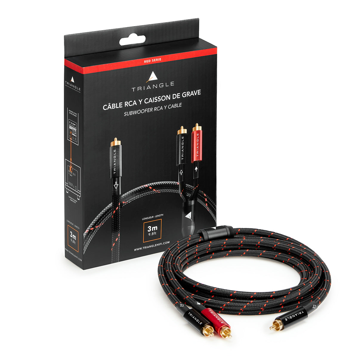 RED-Serie: RCA-Y-Kabel für Subwoofer - TRIANGLE Hi-Fi